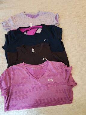 Under Armour Women's Performance Tops - Purple, Navy, Black, Lavender